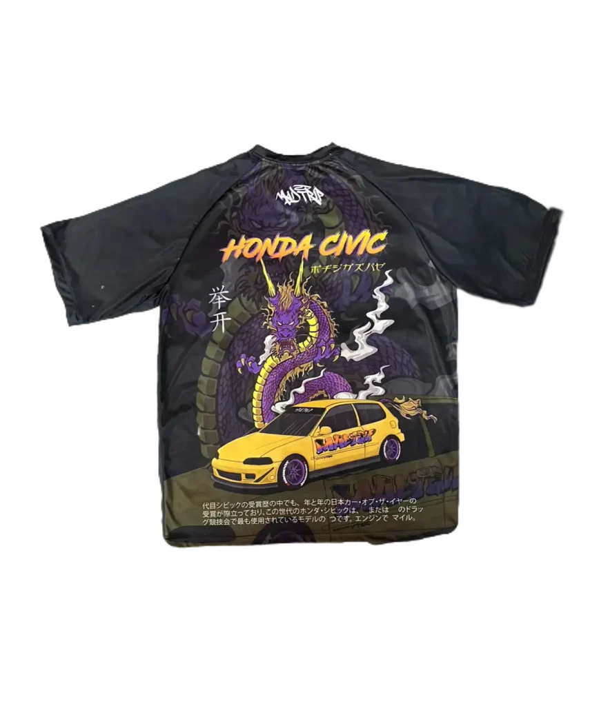 Camiseta Racing Honda Civic Dragón