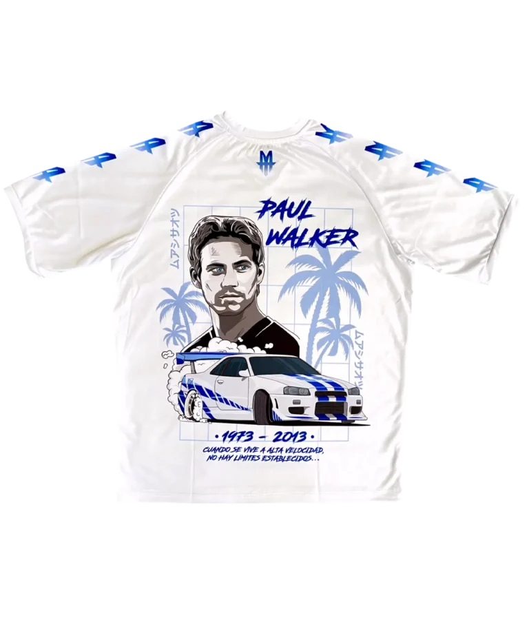 Camiseta Paul Walker GTR r34 Beach