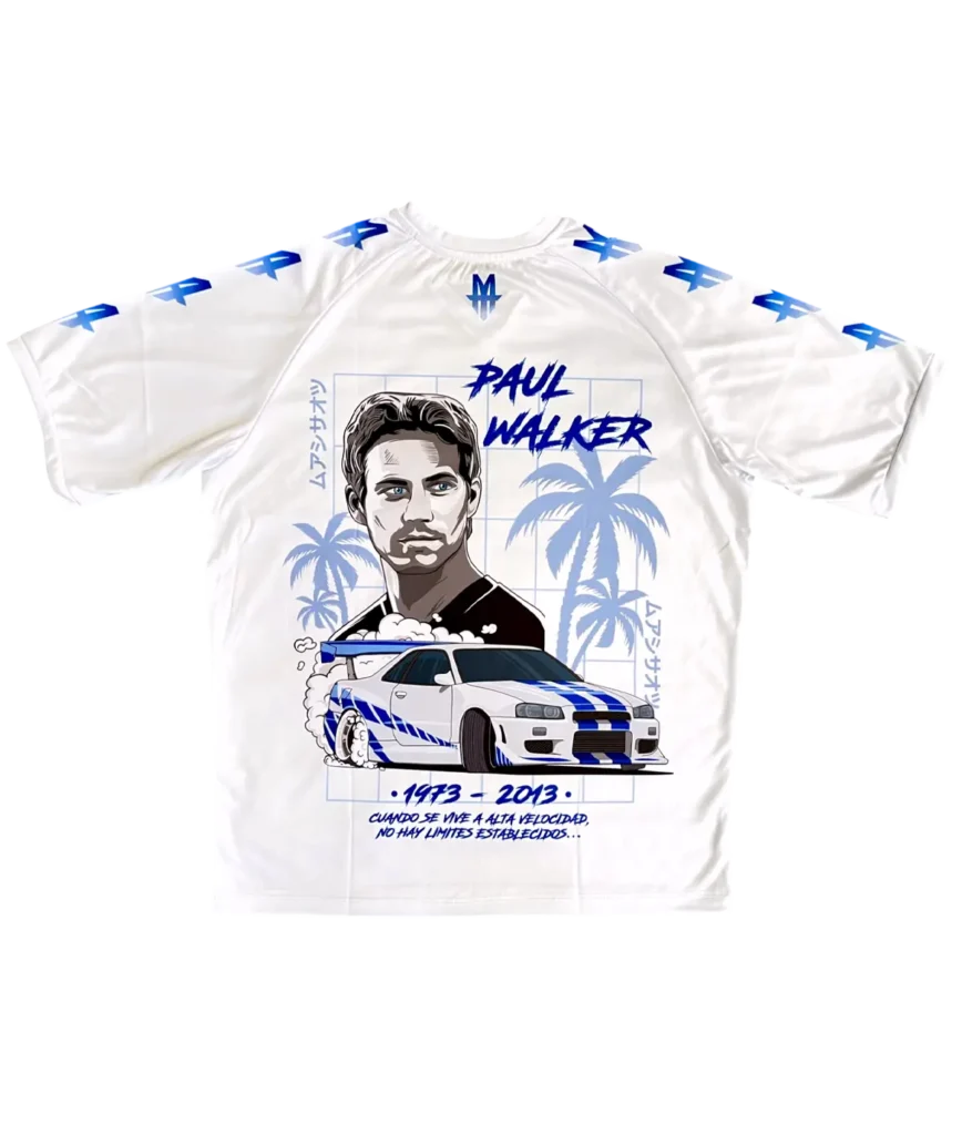 Camiseta Paul Walker GTR r34 Beach