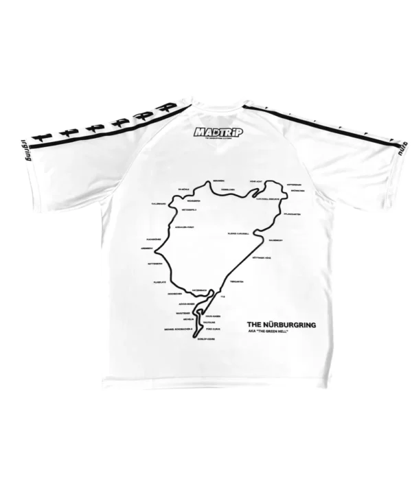 Camiseta Circuito Nurburgring Blanca Trasera