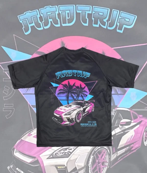 camiseta nissan gtr r35 palmeras